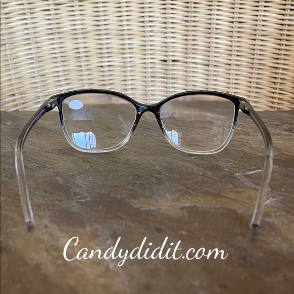 NWT Candy Did It! Handmade Black & Clear Crystal Bling Reader Glasses 4.00 - Picture 6 of 11
